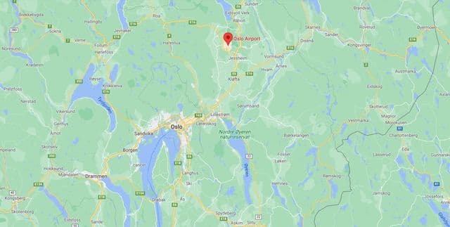 Plan des aéroports de Oslo